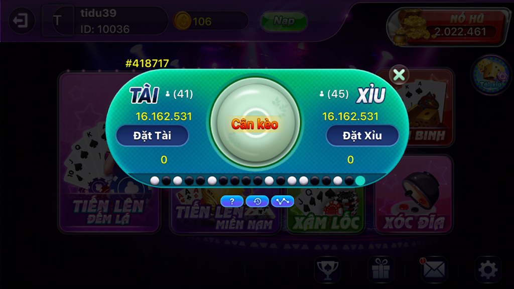 GAME BAI DOI THUONG - DANH BAI XANH CHIN Captura de tela 0