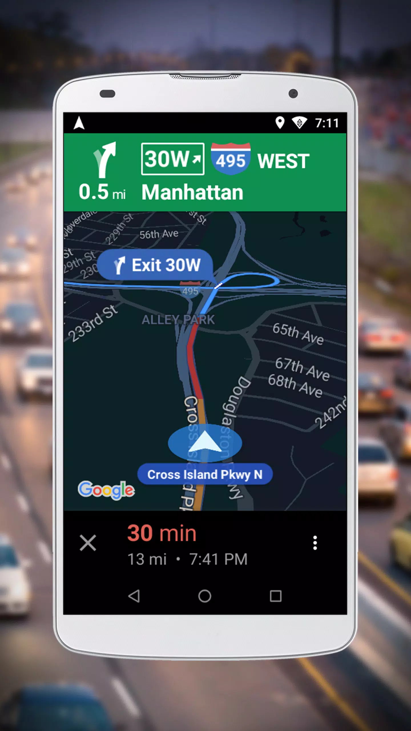 Google Maps Go 내비게이션 스크린샷 1