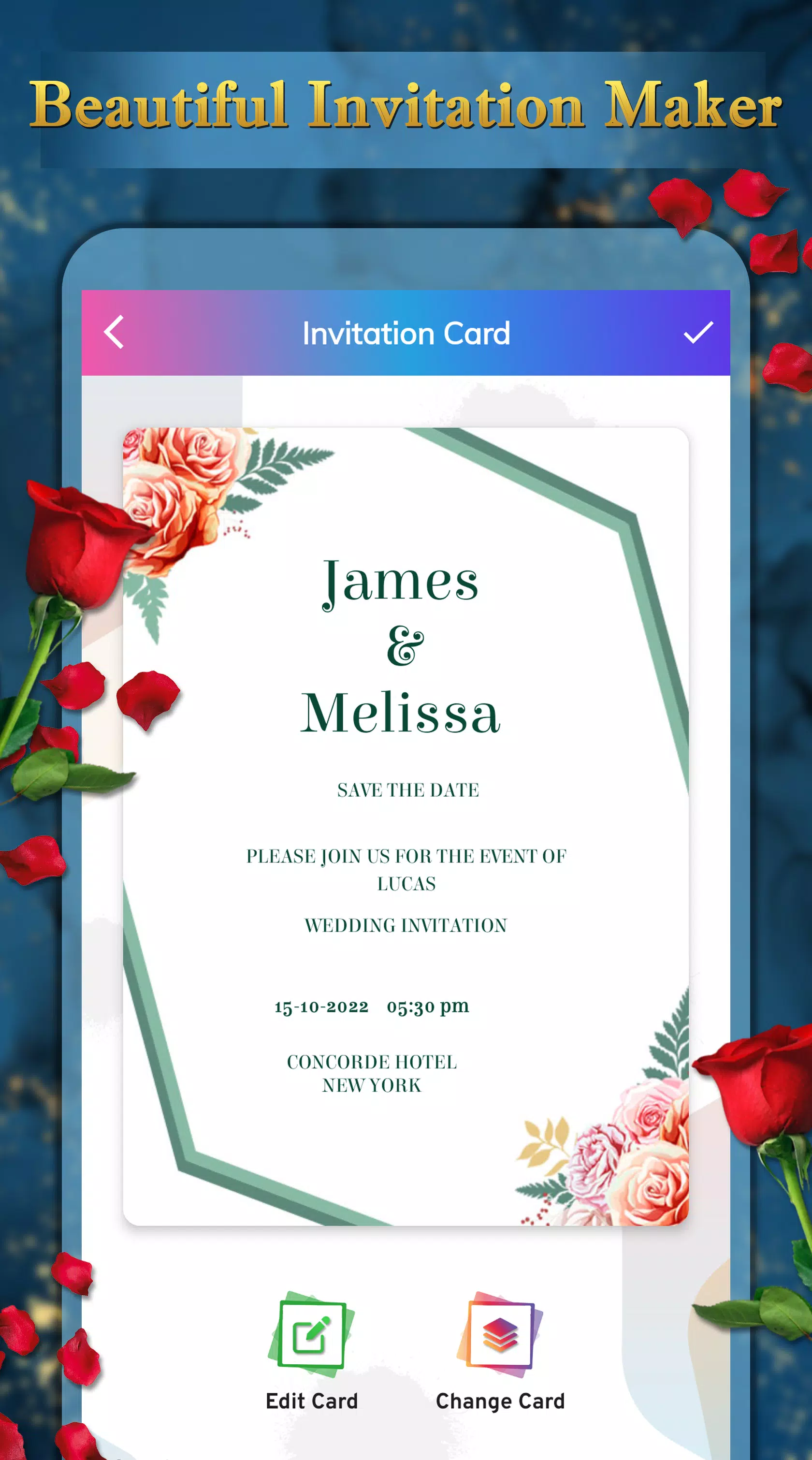 Invitation Card Maker Capture d'écran 3