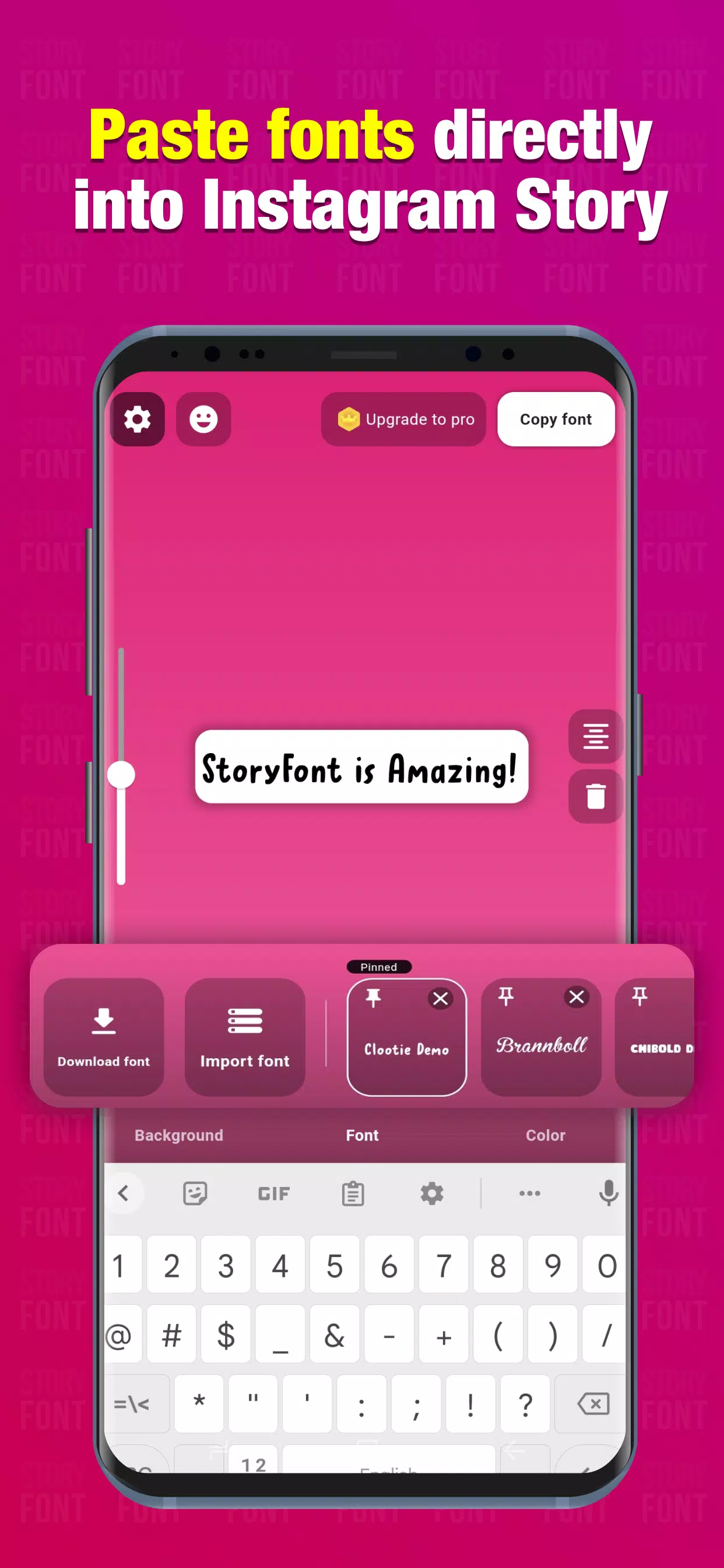 StoryFont for Instagram Story Tangkapan skrin 2