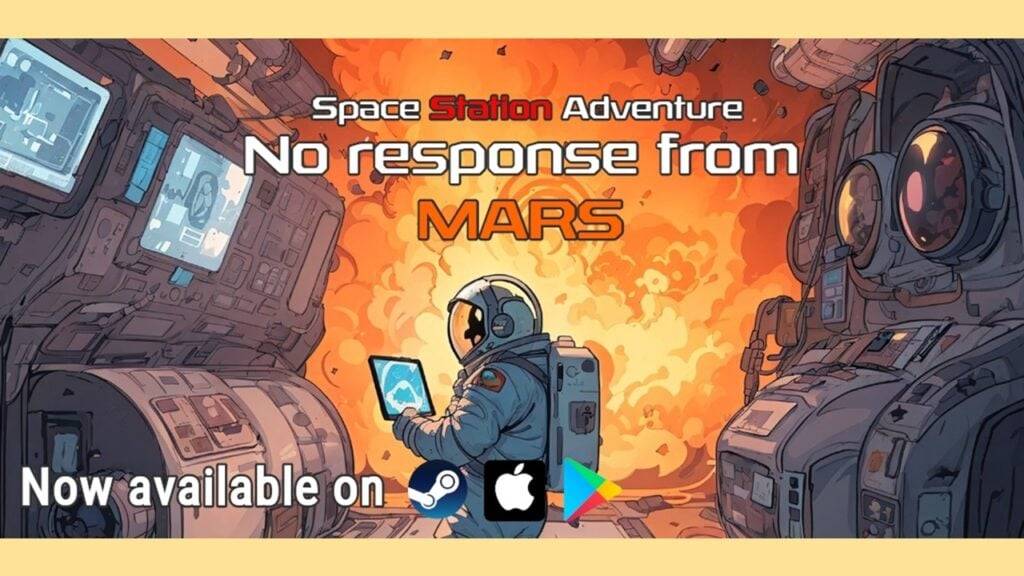 Aventura de la estación espacial: ¡No hay respuesta de Marte! Es un nuevo juego basado en texto en Android