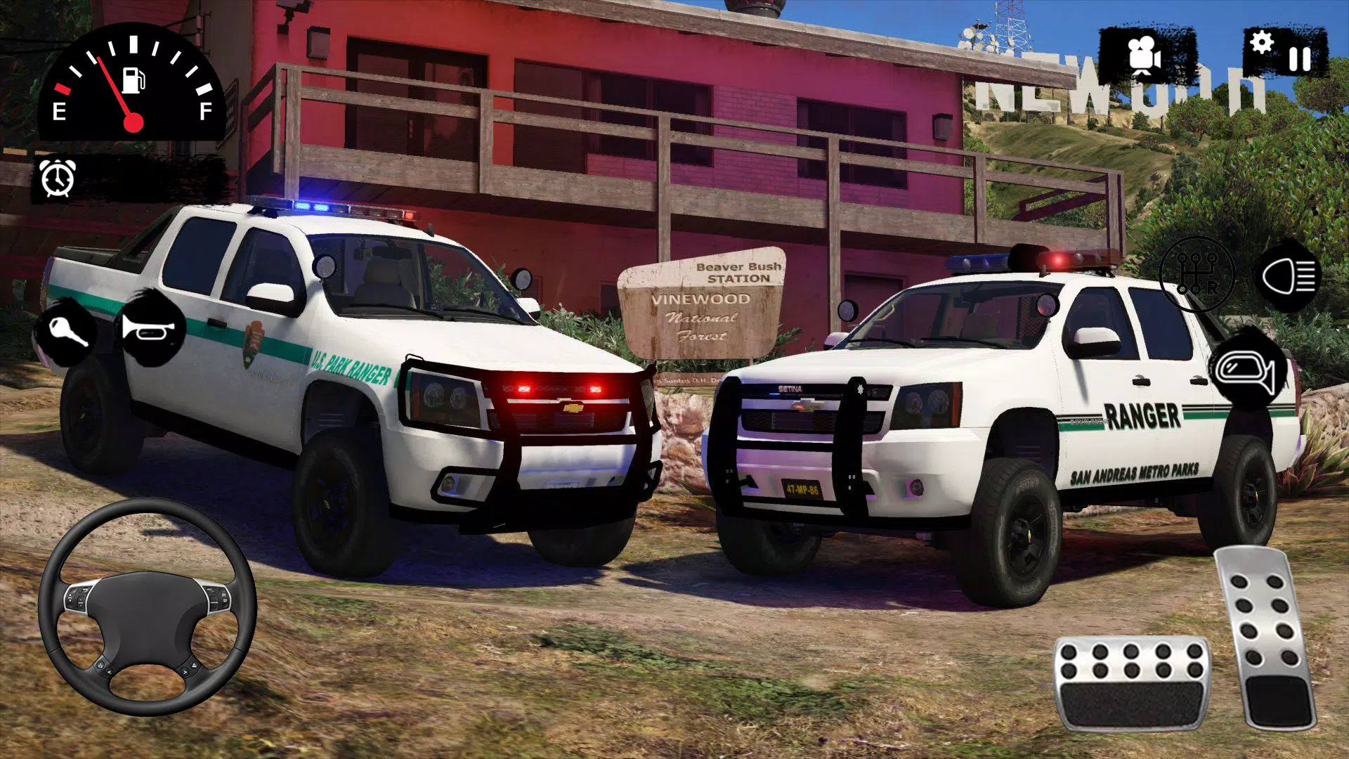 Offroad Police Truck Drive 3D Captura de pantalla 2