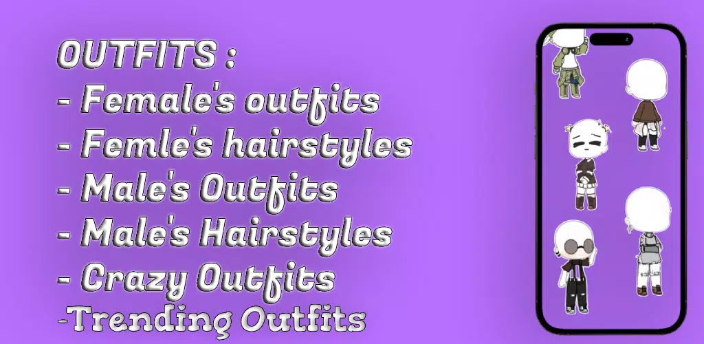Schermata Gacha Outfits and Hairstyles 1