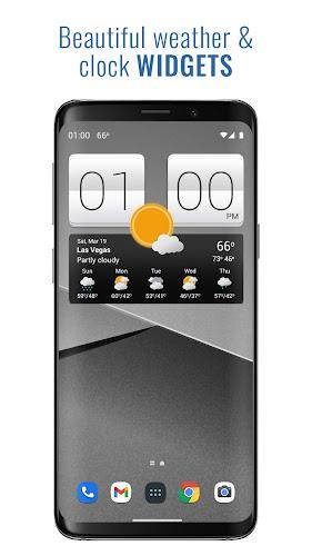 Sense V2 Flip Clock & Weather Tangkapan skrin 0