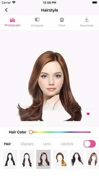 Hair Makeover-modiface・haircut Screenshot 1