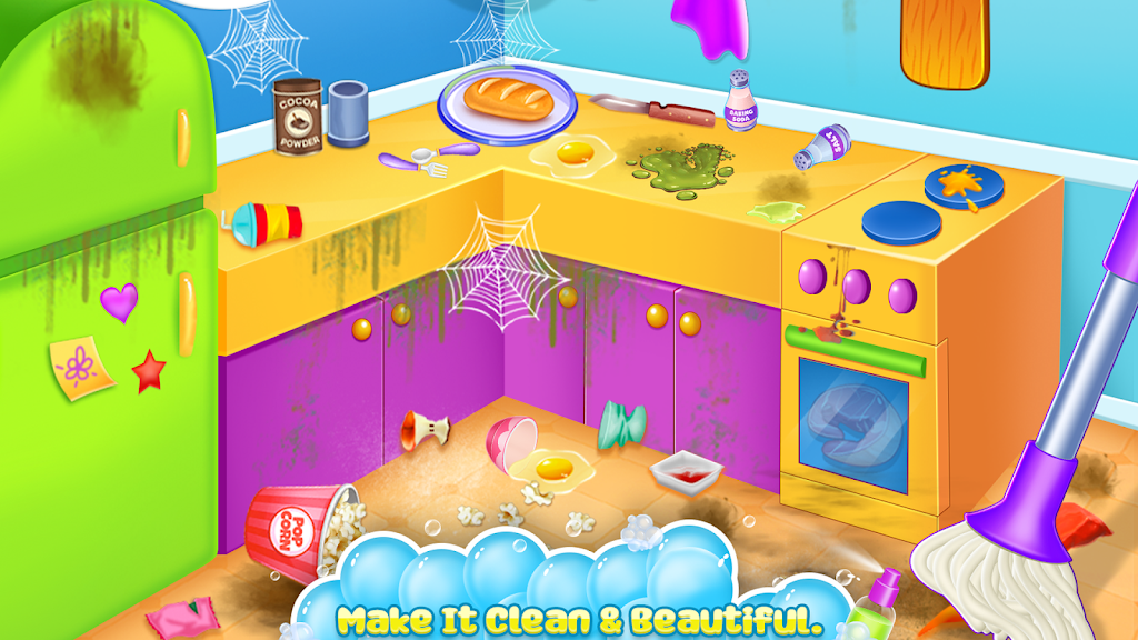 Home cleaning game for girls應用截圖第0張