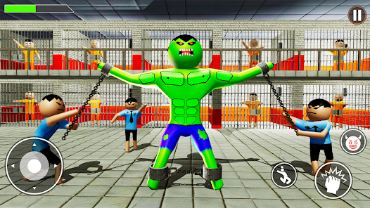 Incredible Monster: Superhero Prison Escape Games Captura de tela 2