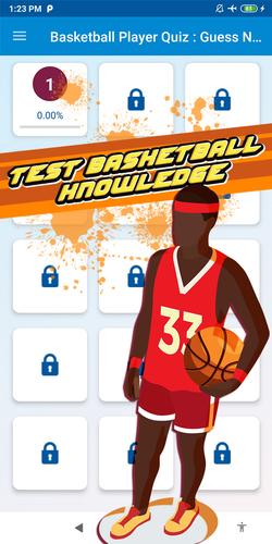 basketball player quiz Screenshot 1