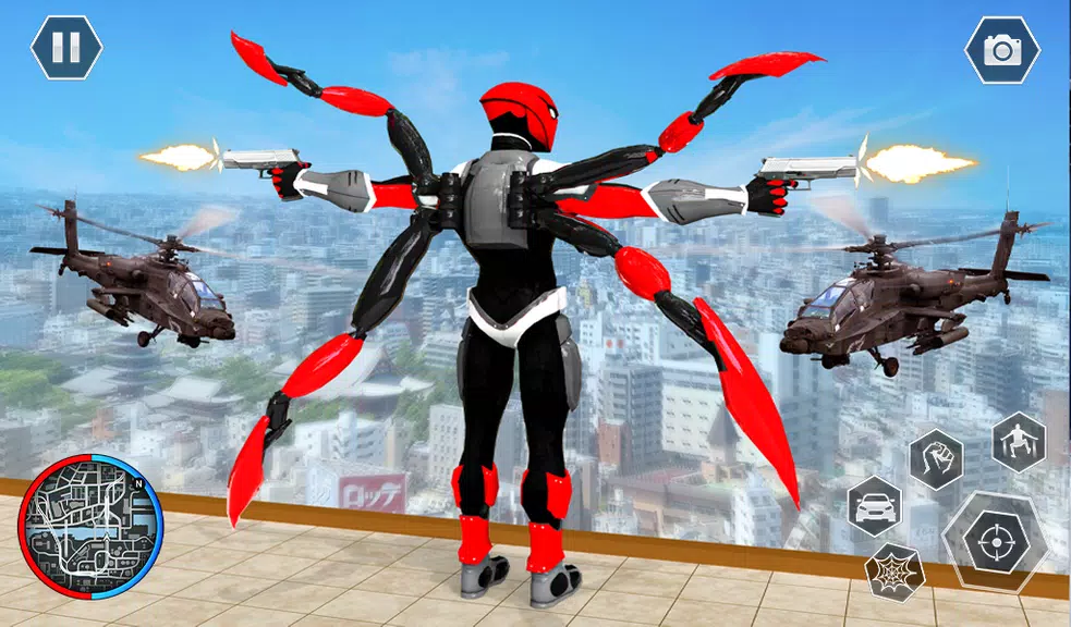 Black Spider Rope SuperHero スクリーンショット 0