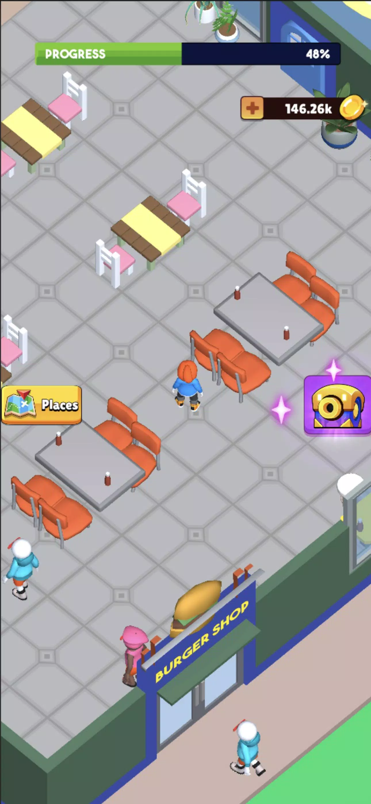 Fast Food Idle Tycoon ဖန်သားပြင်ဓာတ်ပုံ 2