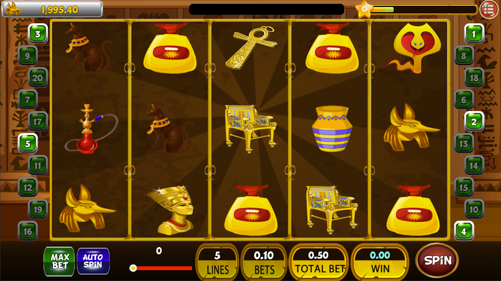 Classic Cleopatra Egypt Slot Machine ♛ स्क्रीनशॉट 2