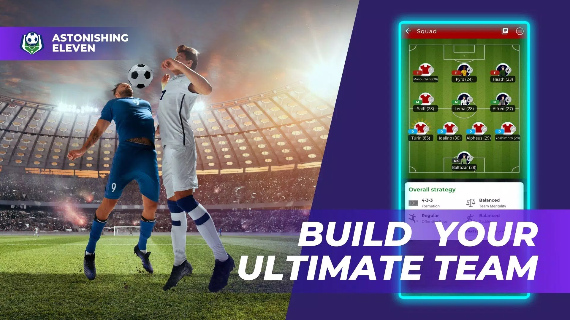 Schermata Astonishing Eleven Football 1