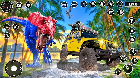 Real Dino Hunting 3D shooting Captura de tela 0