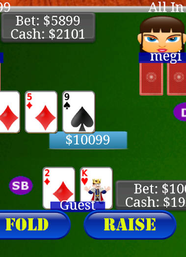 Texas Holdem Poker Bil Captura de pantalla 1