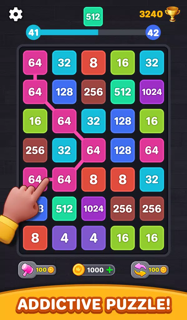 Schermata 2048 Number Puzzle: Merge Game 1