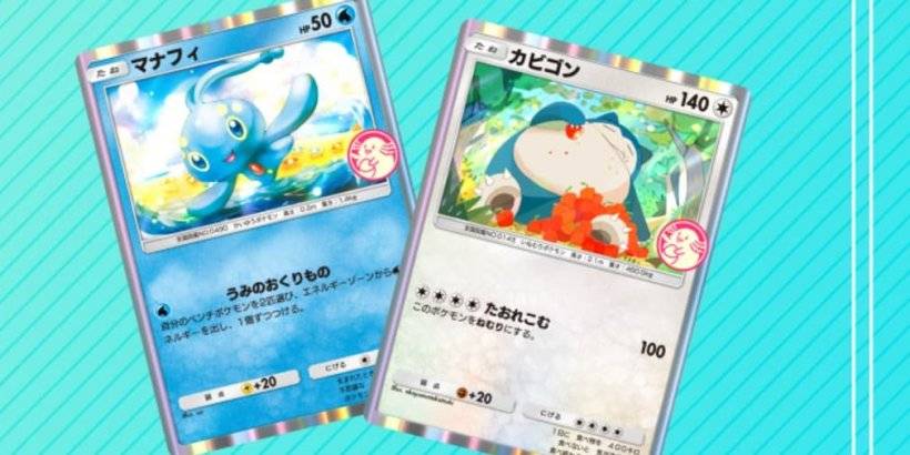 Star de Manafy y Snorlax en el evento Wonder Pick de Pokémon TCG Pocket