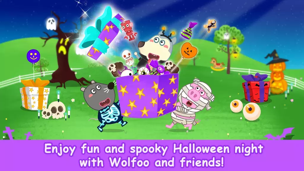 Wolfoo School Halloween Night Tangkapan skrin 0