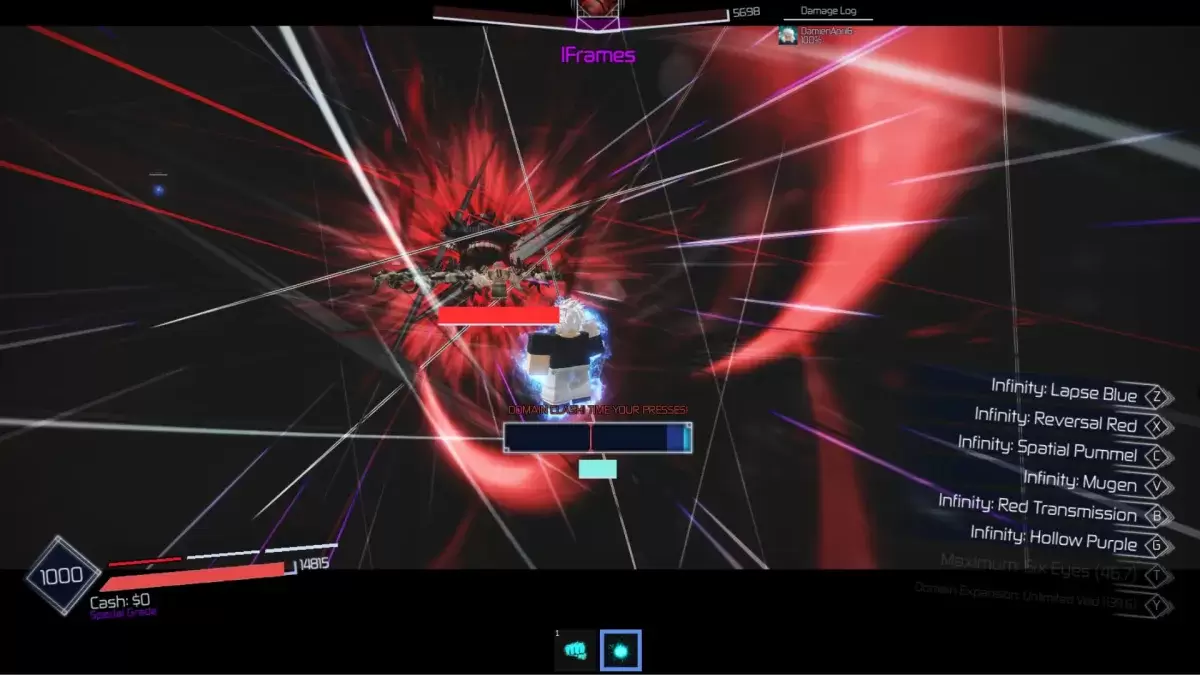 Dominio che si scontra in Jujutsu Infinite