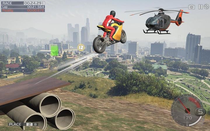 Crazy Stunt Rider GT Bike Game Скриншот 0