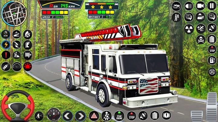 Firefighter: FireTruck Games Tangkapan skrin 1