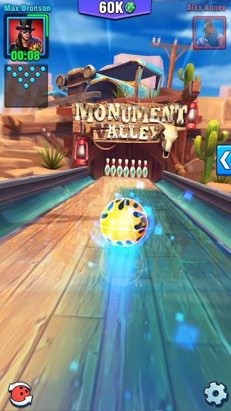 Bowling Crew — 3D bowling game Mod Tangkapan skrin 0