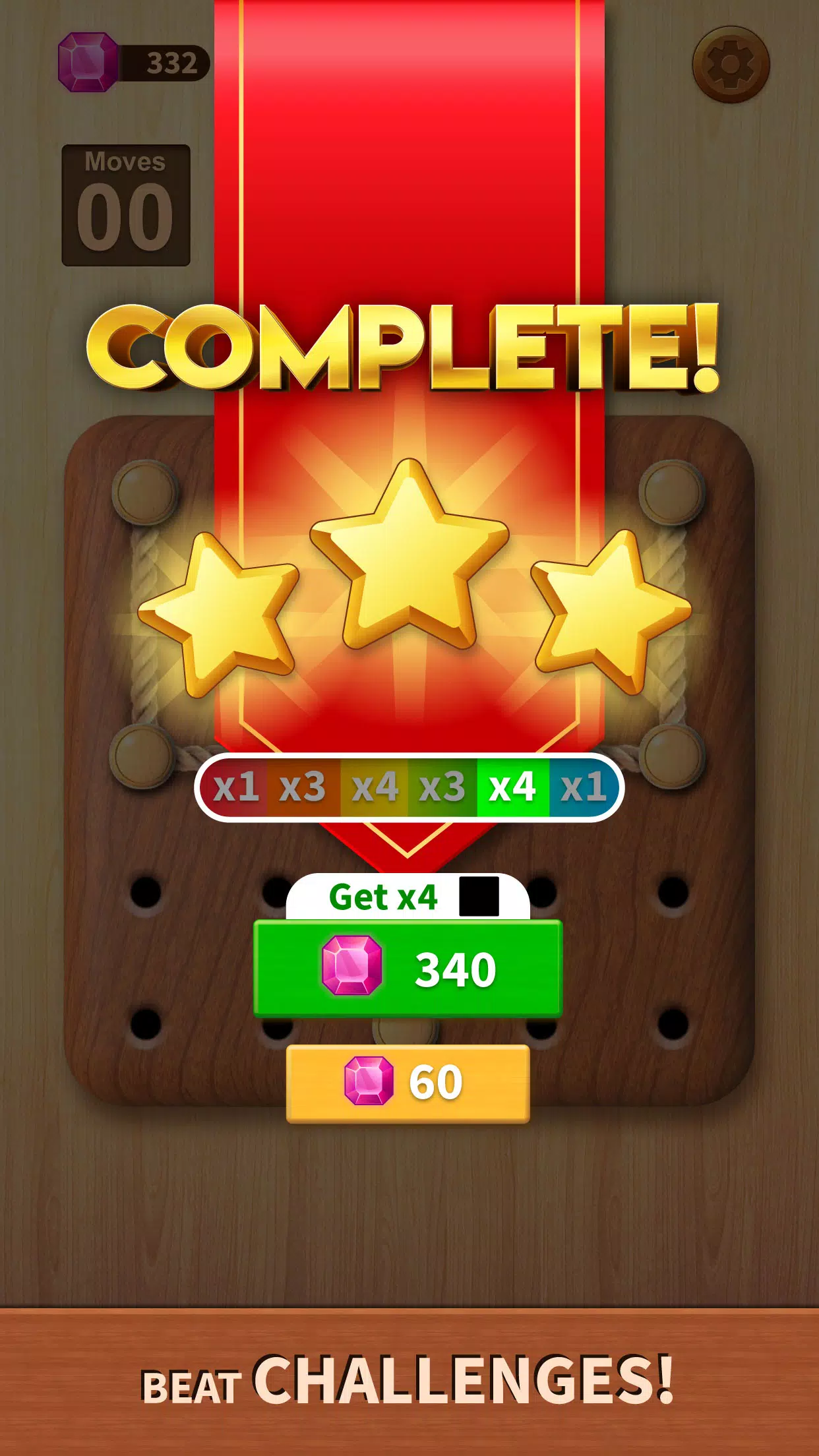 Rope Puzzle: Wooden Rope Games Tangkapan skrin 2