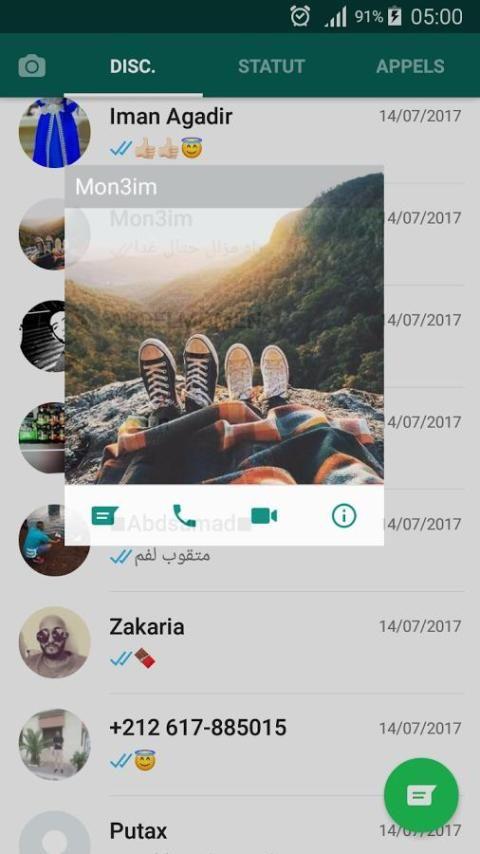 WatsAp Messenger Captura de pantalla 1