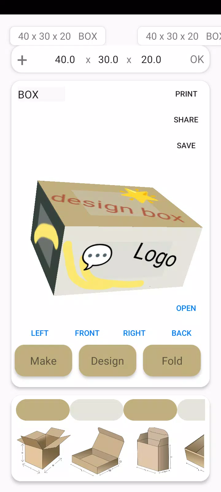 Box Maker Template Creator Pro 스크린샷 1