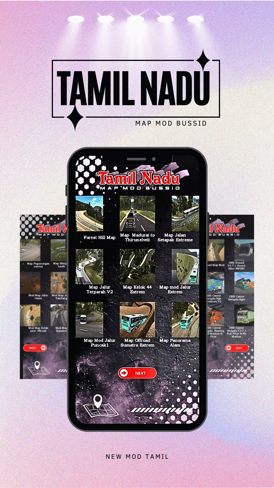 Tamil nadu map mod bussid Captura de pantalla 1