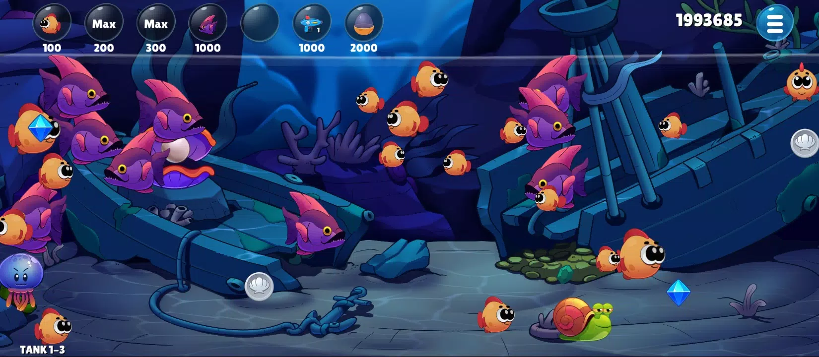 Insaniquarium Deluxe Evolution Screenshot 0