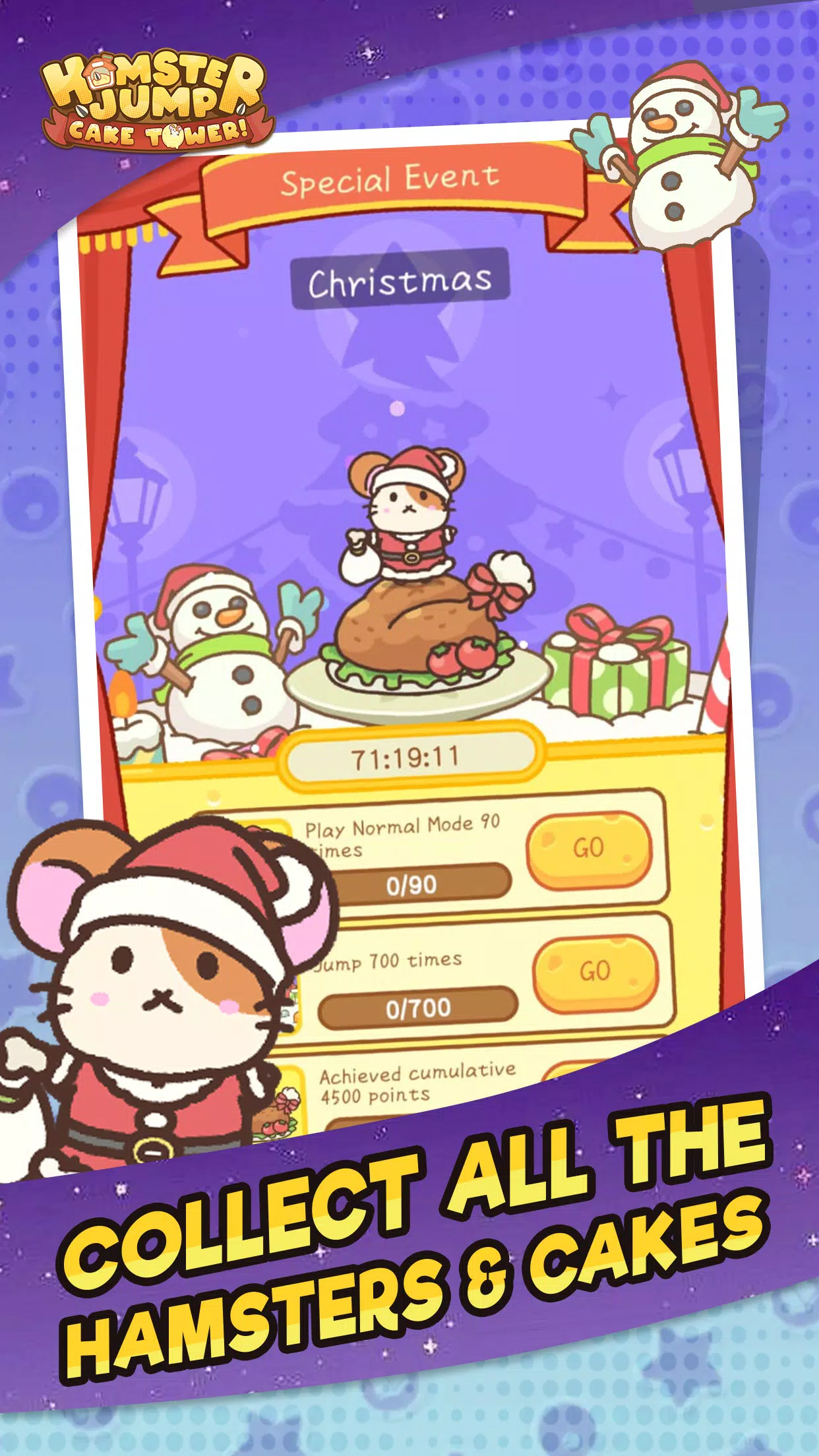 Hamster Jump: Cake Tower! ဖန်သားပြင်ဓာတ်ပုံ 0