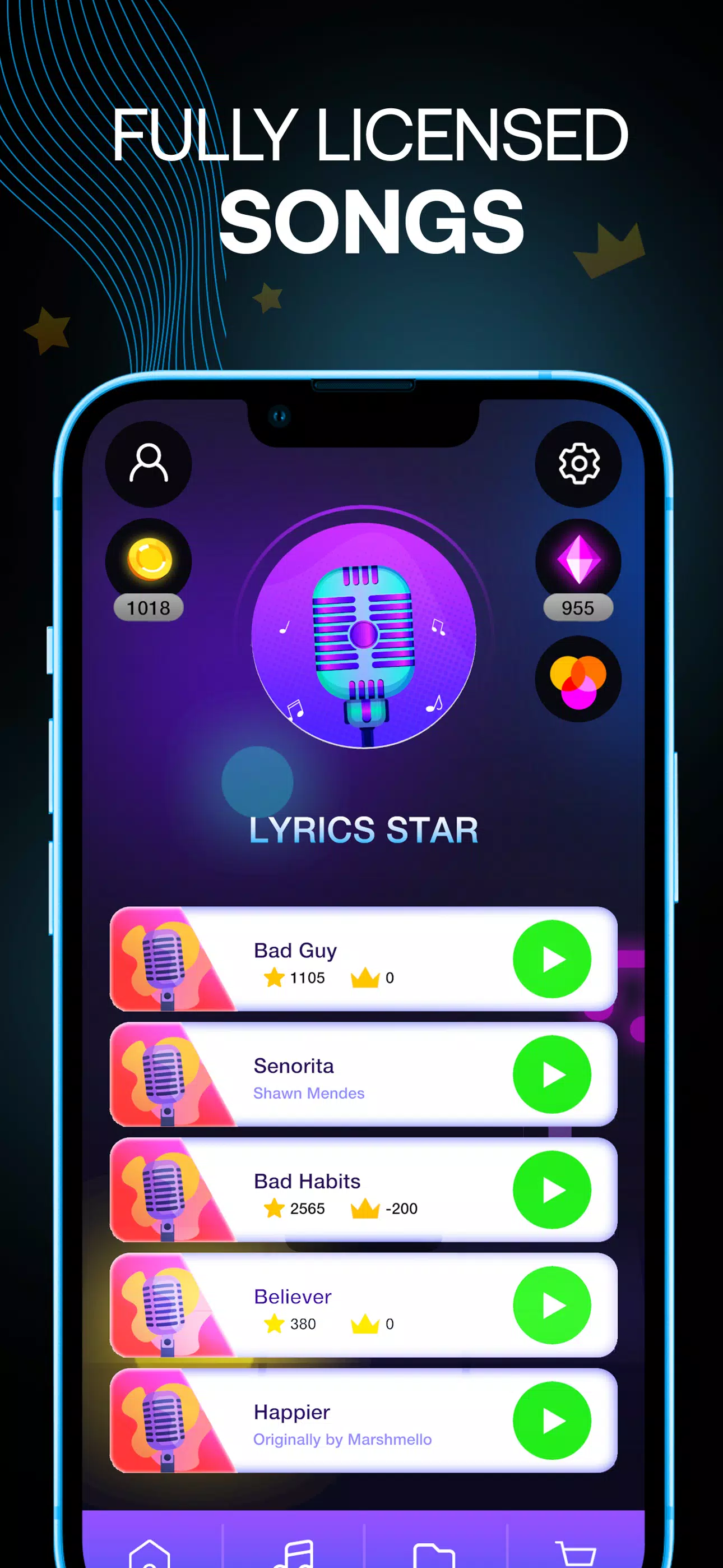 Lyrics Star・Song Lyrics Tiles स्क्रीनशॉट 3