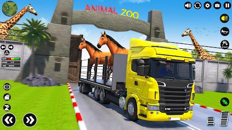 Animal Transport Truck Driving Captura de pantalla 1