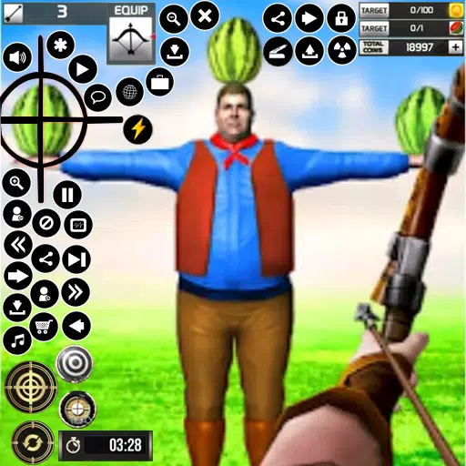 수박 양궁 게임 3D
