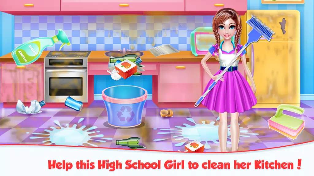 Highschool Girl House Cleaning ဖန်သားပြင်ဓာတ်ပုံ 0