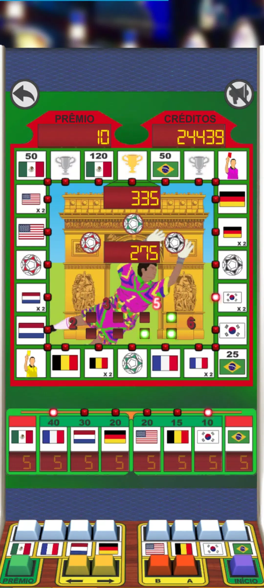 Football 98 Slot Machine Capture d'écran 2