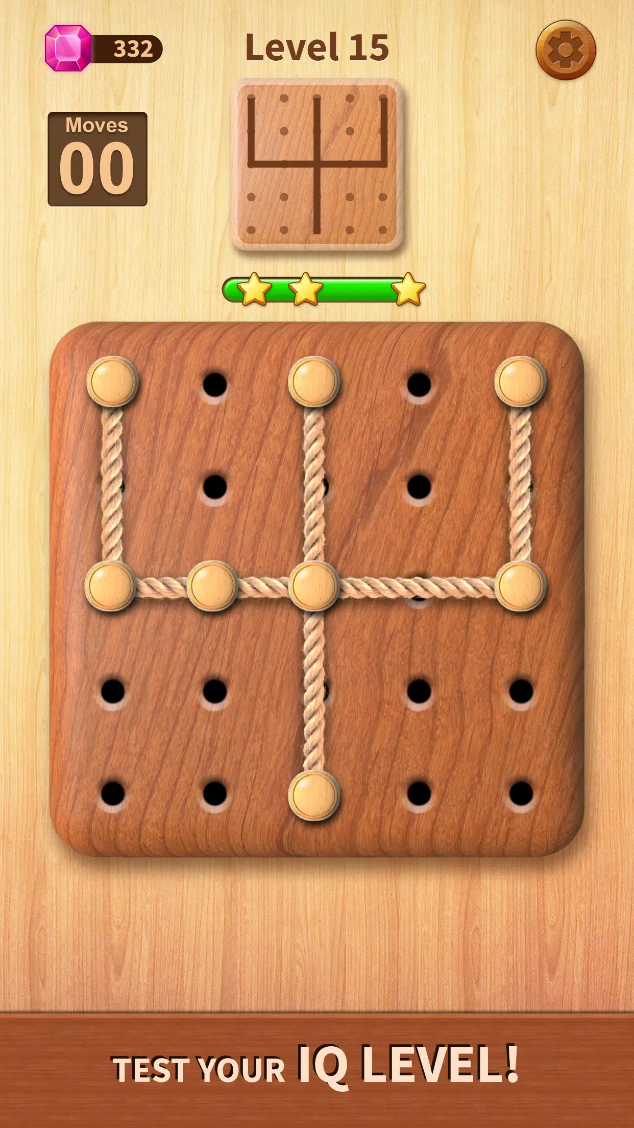 Rope Puzzle: Wooden Rope Games Tangkapan skrin 3