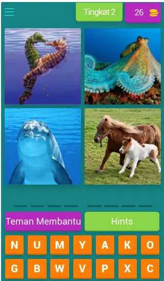 Tebak-tebakan Gambar Hewan স্ক্রিনশট 2