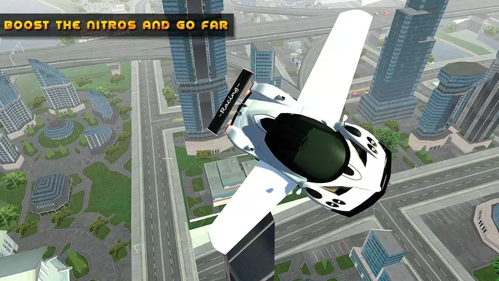 Flying Car Game driving Скриншот 0