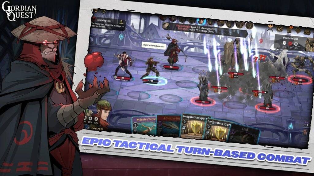 Gordian Quest: Android Release van Deck-Building RPG