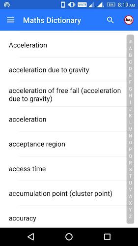 Maths Dictionary Schermafbeelding 1