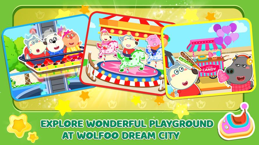 Wolfoo's Town: Dream City Game Screenshot 1