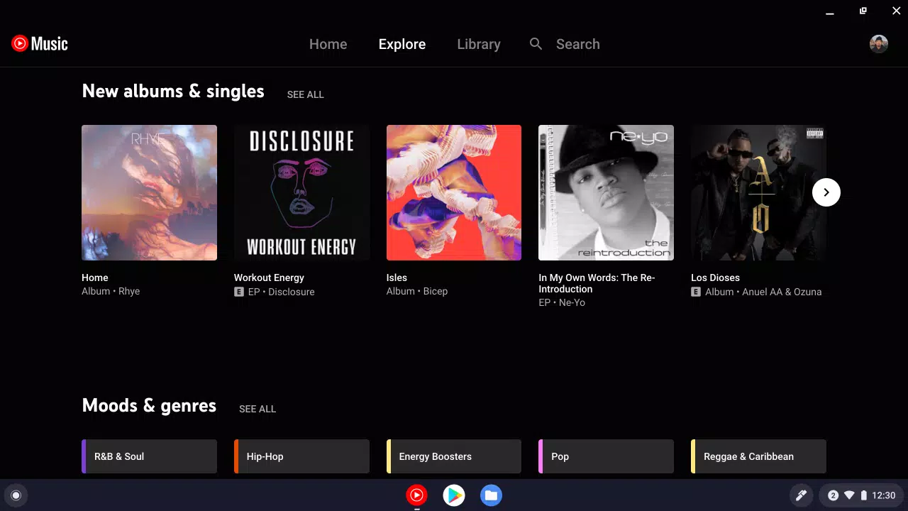 YouTube Music for Chromebook Скриншот 1