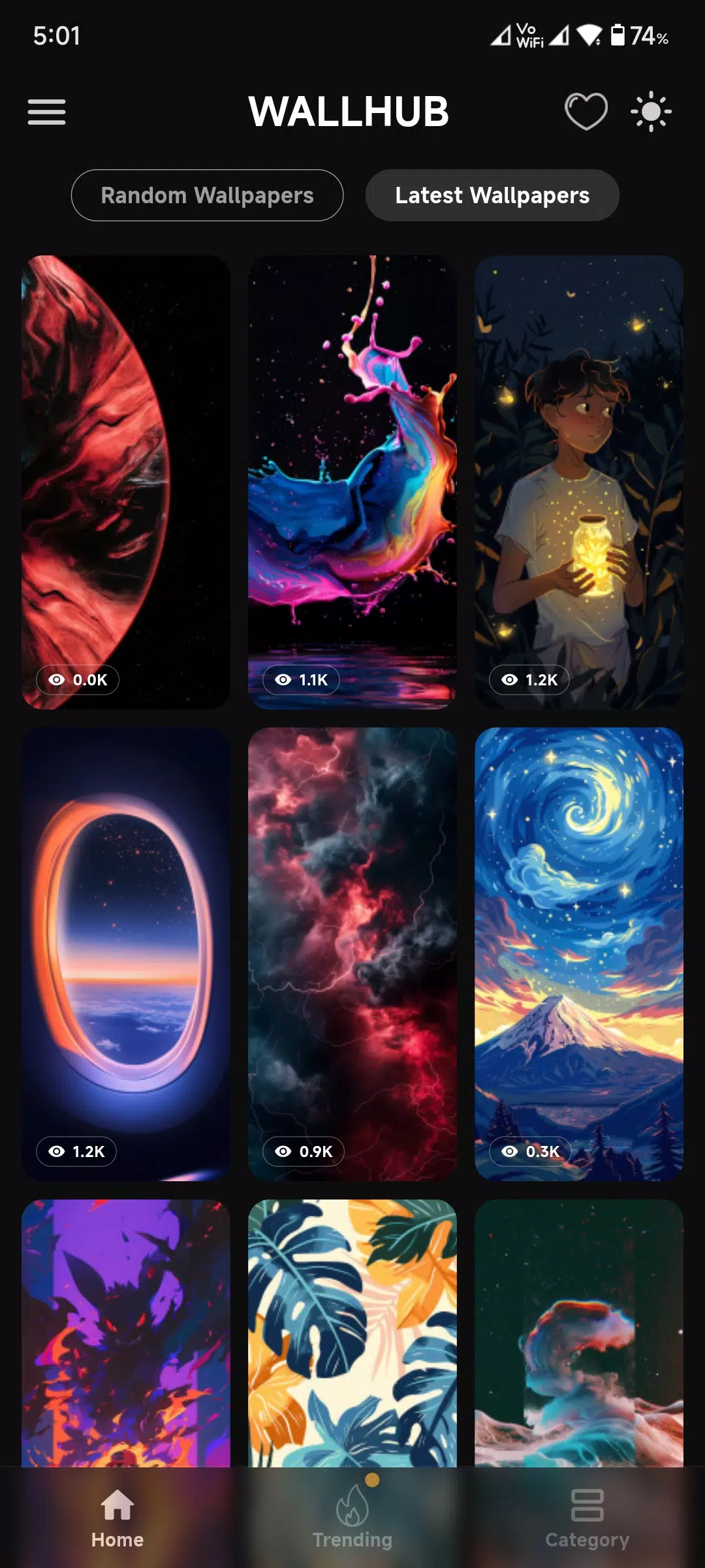 WallHub Captura de pantalla 1