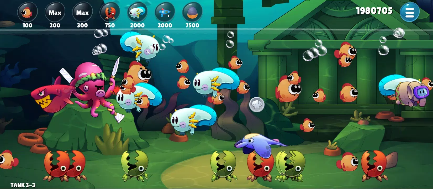 Insaniquarium Deluxe Evolution Screenshot 2