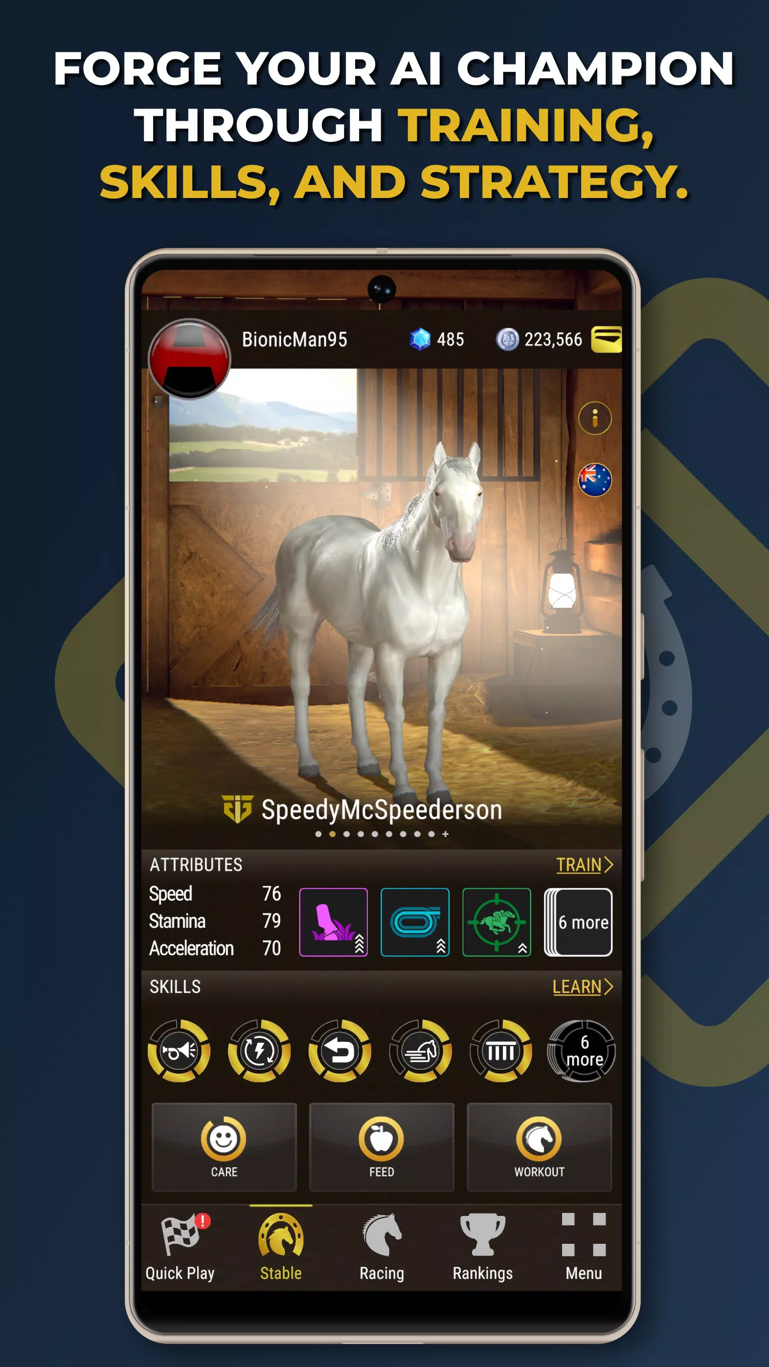 Owners Club - AI Horse Racing Captura de tela 1