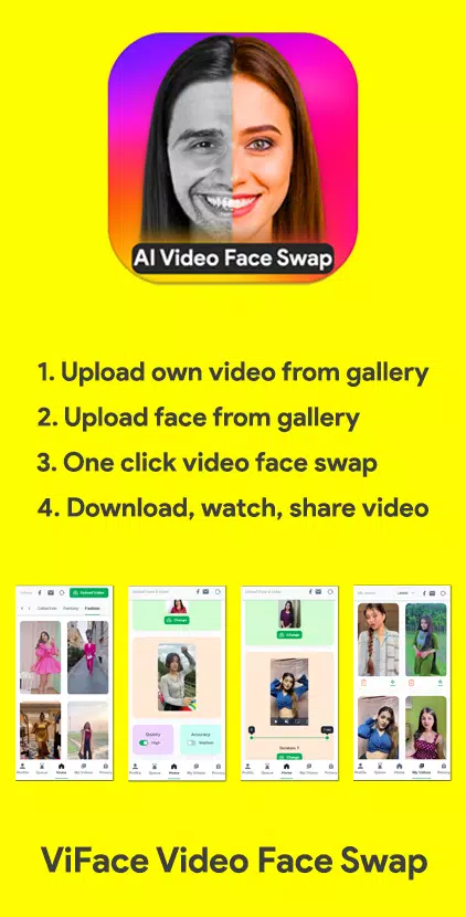 Face Swap AI Video Editor ภาพหน้าจอ 0