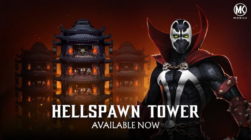 Mortal Kombat Hellspawn tower artwork ng Mobile