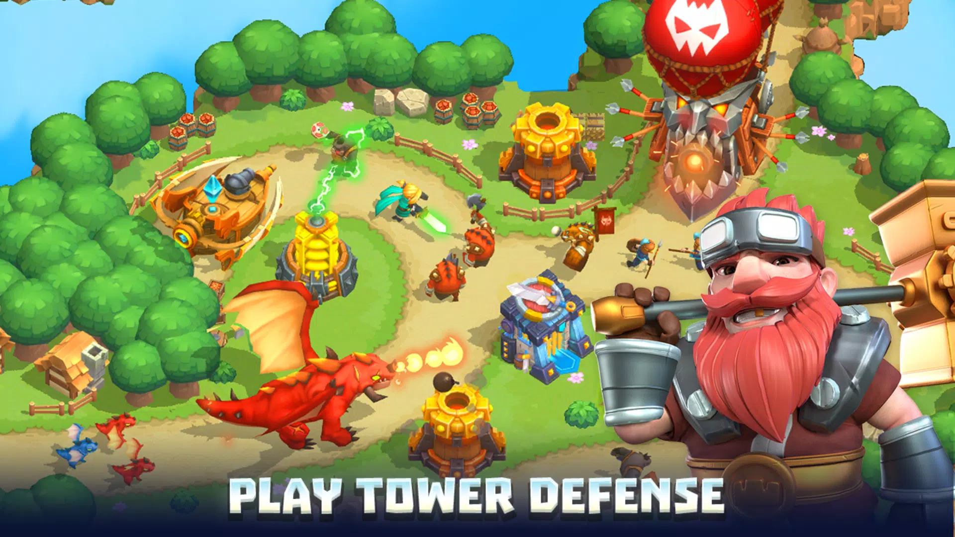 Wild Sky: Tower Defense TD应用截图第1张