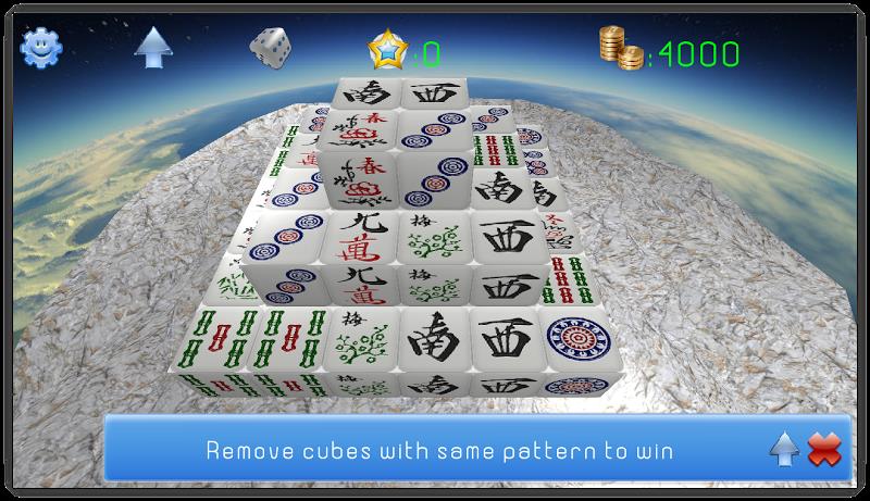 Mahjong 3D Cube Solitaire स्क्रीनशॉट 0